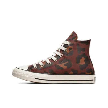 Converse Chuck Taylor All Star Wear resistant And Lightweight High Top Canvas Shoes Women's Brown White