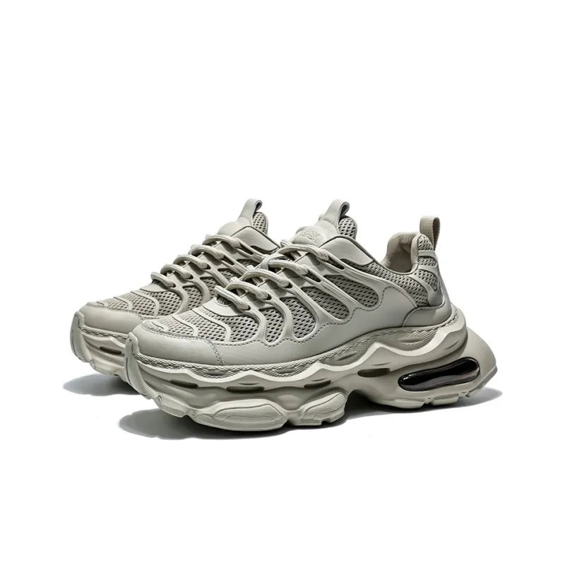 MOERBAI Breathable Lightweight Height Increasing Low-Top Chunky Sneakers Men's-7
