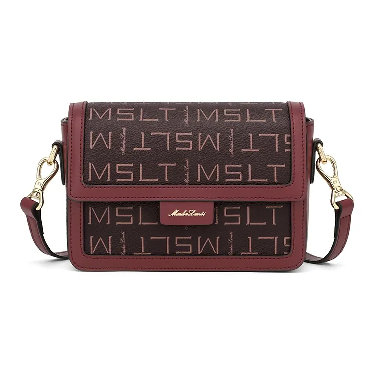 MashaLanti Pvc Shoulder Bag Regular Women's Dark Brown & Apricot/Brown/Coffee-23