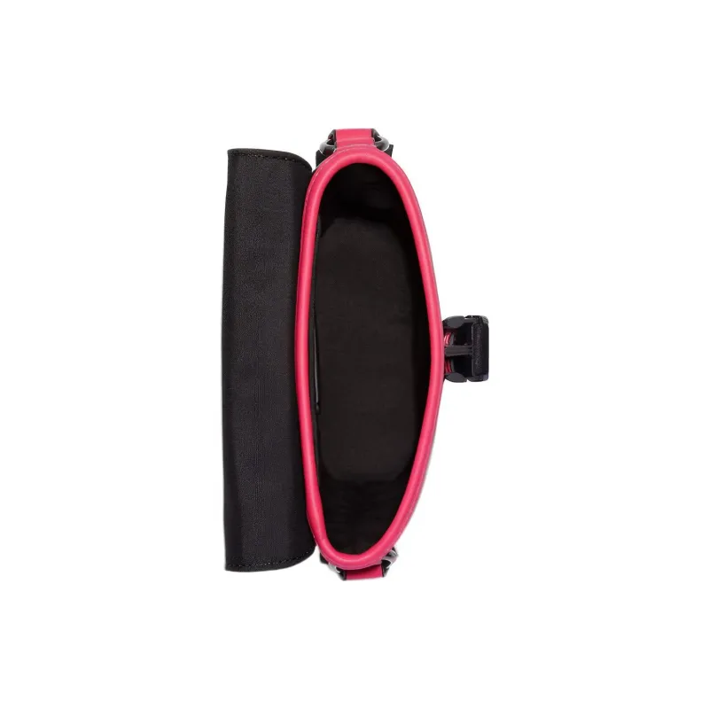 COACH Track Canvas With Leather Shoulder Bag, Crossbody Bag Mini Men's Charcoal Gray & Vibrant Pink-4