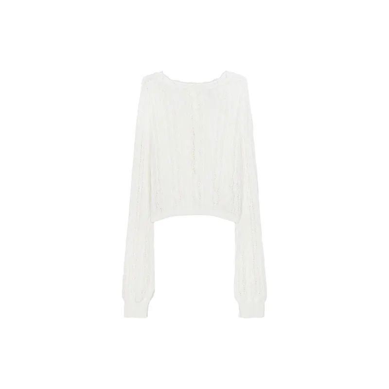 Umoumo Knitwear Women's White-1