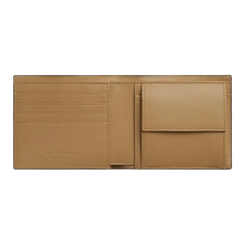 Bottega Veneta Intrecciato Calfskin Wallet Men's Deep Praline-1