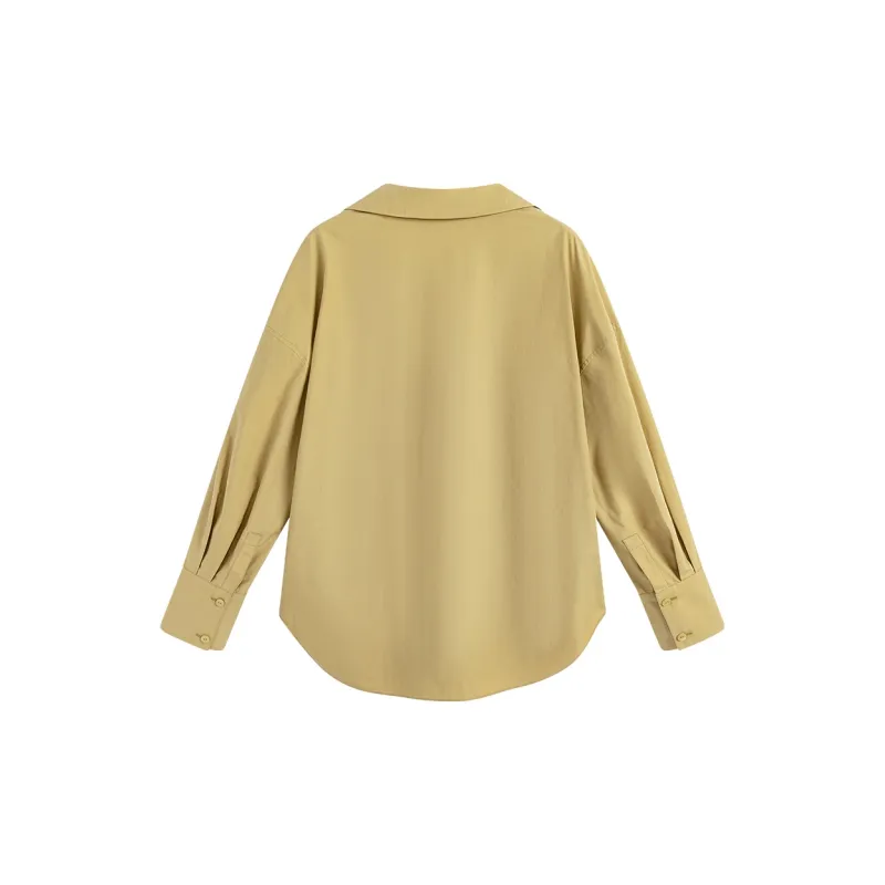 Famanxuan Shirt Women's Maple Yellow-1