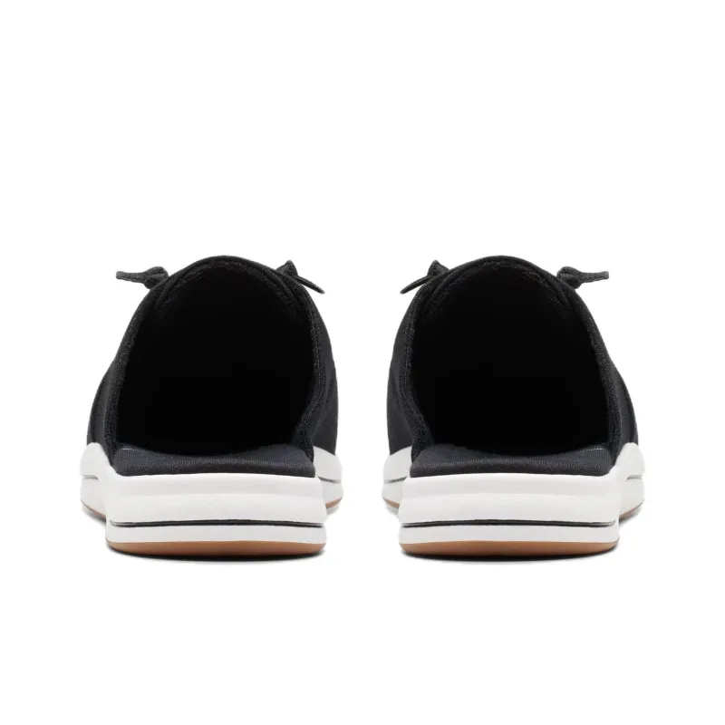 Clarks Rubber Sole Wrap-toe Slippers Women's Black-3