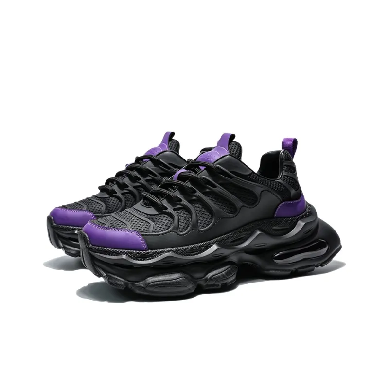 MOERBAI Breathable Lightweight Height Increasing Low-Top Chunky Sneakers Men's-12