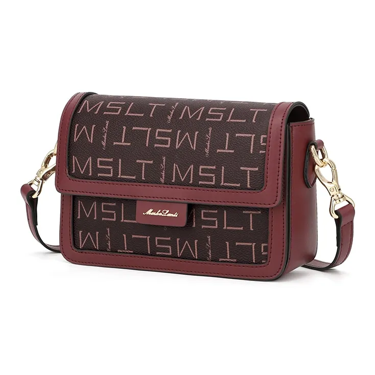 MashaLanti Pvc Shoulder Bag Regular Women's Dark Brown & Apricot/Brown/Coffee-24