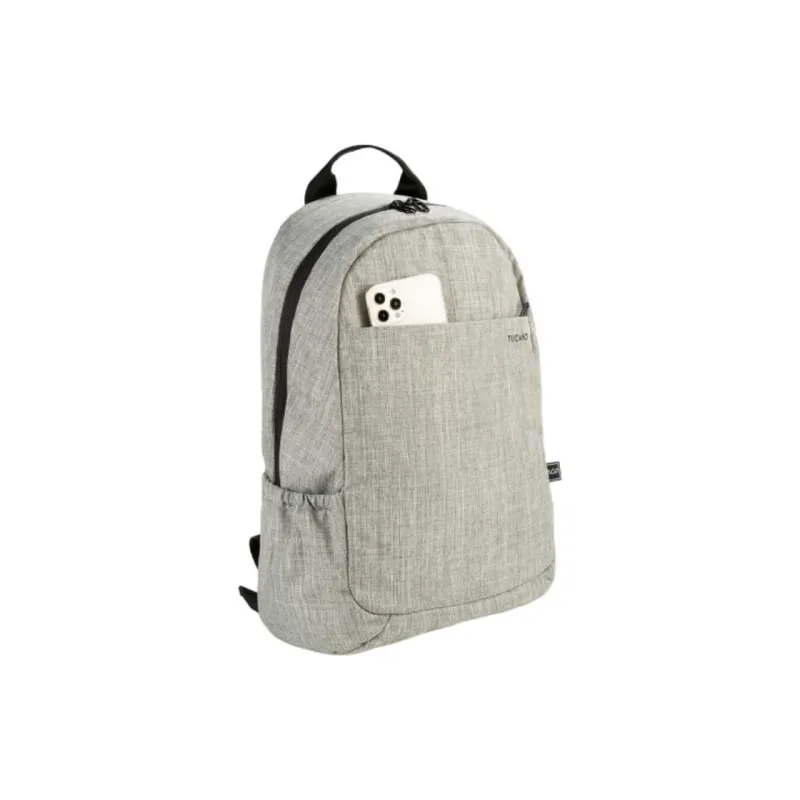 TUCANO Recycled Plastic Backpack Unisex Gray-6