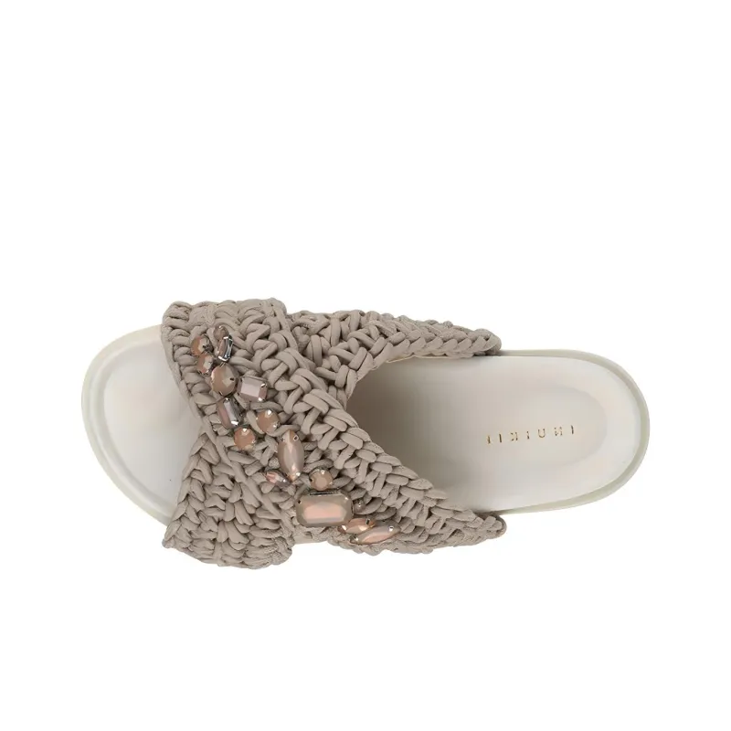 Inuikii Slide Slippers Women's Taupe-2
