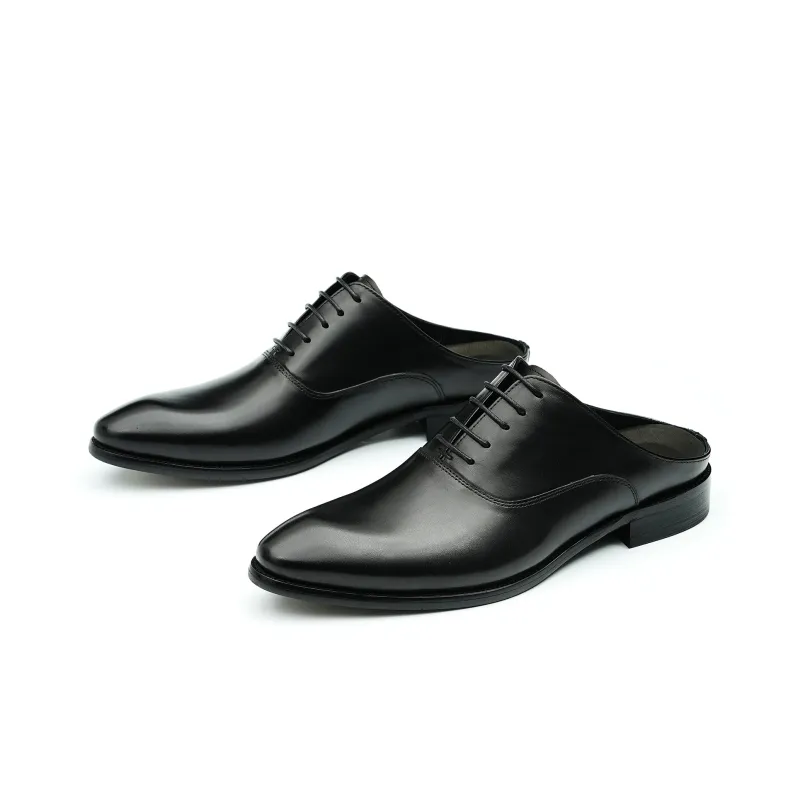 ASTON M.JAZZ Dress Shoes Men Low Top Black/Coffee-6