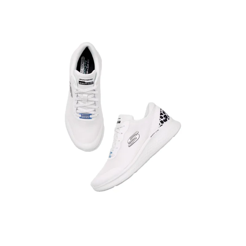 Skechers Women's GO Series Slip Resistant And Breathable Low Top Casual Running Shoes Women's White Black-3