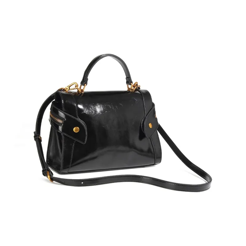 Disney PU Shoulder Bag Crossbody Bag Women's Mickey Black/Gold-3