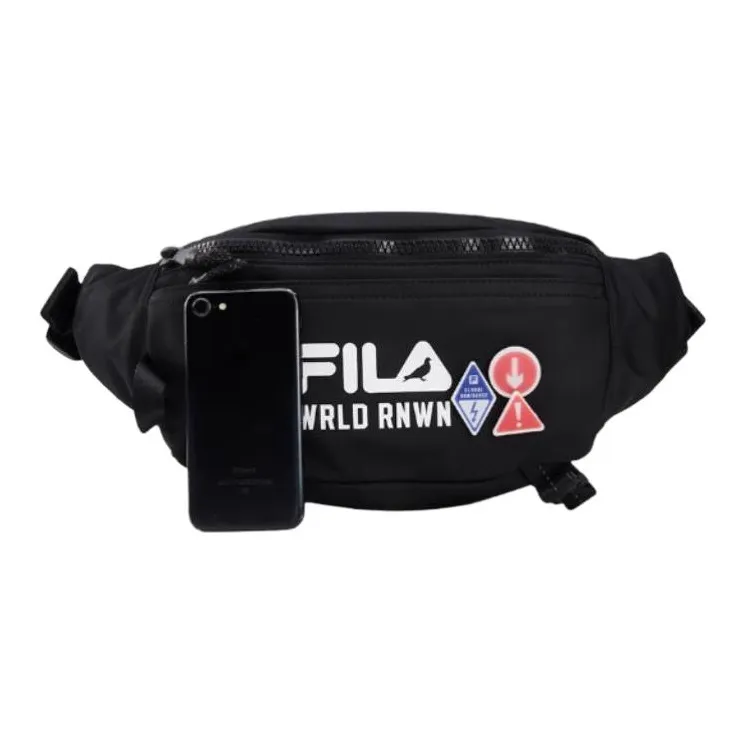 FILA FUSION × Staple Fabric Waist Bag Chest Bag Regular Unisex Black-3
