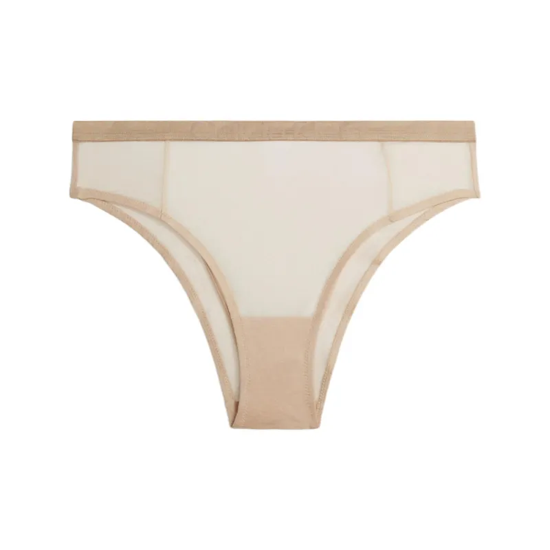 CK/Calvin Klein HIGH LEG TANGA Underpants Europe Version Women's 1 Pack Gold-0