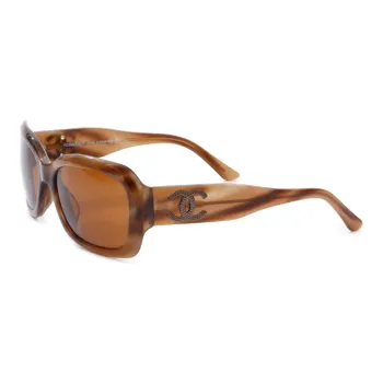 CHANEL Pre-Owned 2010s CC-plaque Rectangle-frame Sunglasses