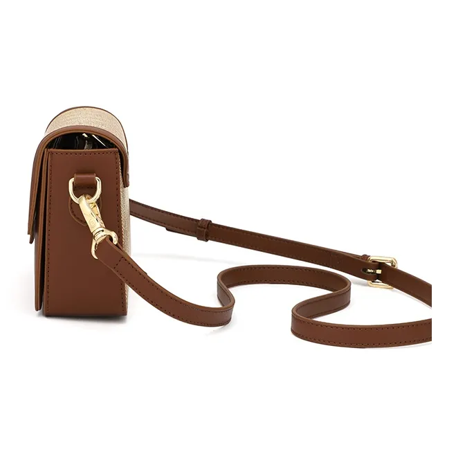 MashaLanti Pvc Shoulder Bag Regular Women's Dark Brown & Apricot/Brown/Coffee-14
