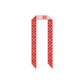 LOUIS VUITTON Silk Silk Scarves Women's Red