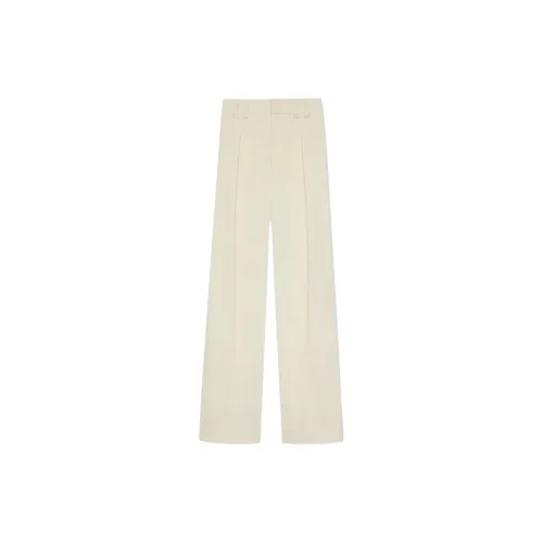 SAINT LAURENT Casual Pants Women's Gray White