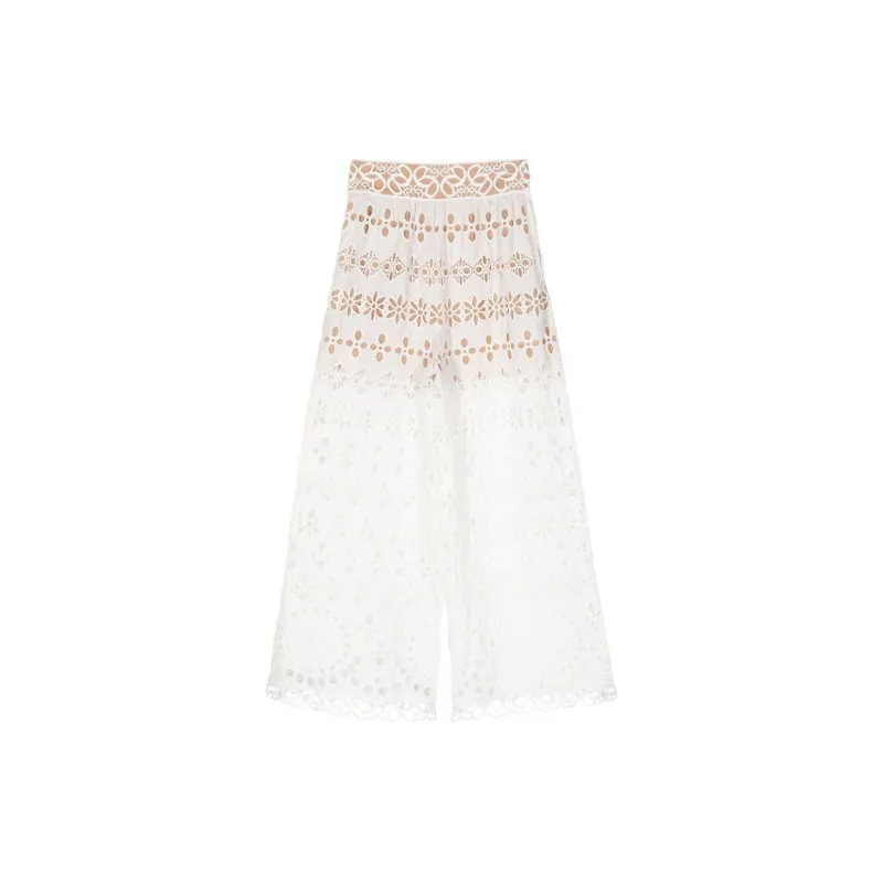 ELIE SAAB Broderie anglaise Palazzo Pants-1