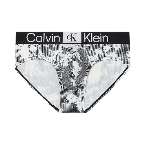CK/Calvin Klein HIP BRIEF Underpants Europe Version Men's 1 Pack Black And White Print