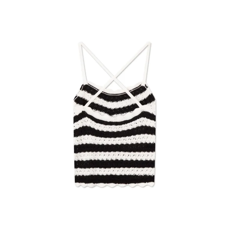 Tommy Hilfiger Camisole Women's Black White Stripes-1
