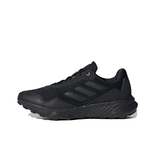Adidas Tracefinder Trail Slip Resistant Low Top Casual Running Shoes Men's Black Gray