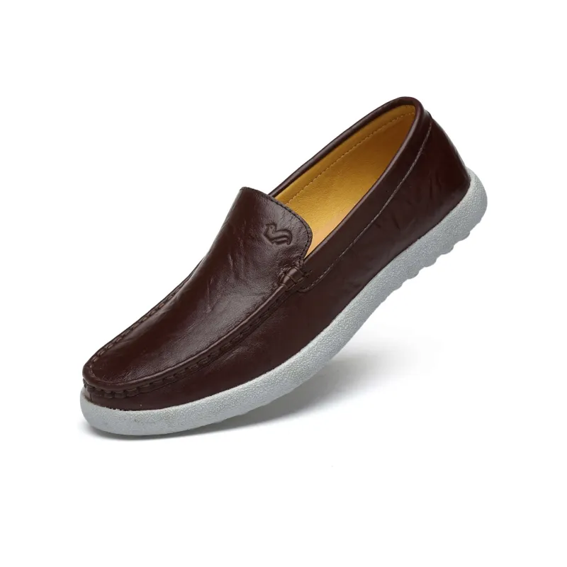 LAORENTOU Dress Shoes Men Low Top Dark Brown/Light Brown/Black/Blue-9