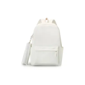 Carissa Nylon Backpack Regular Women's White/Black/Yellow