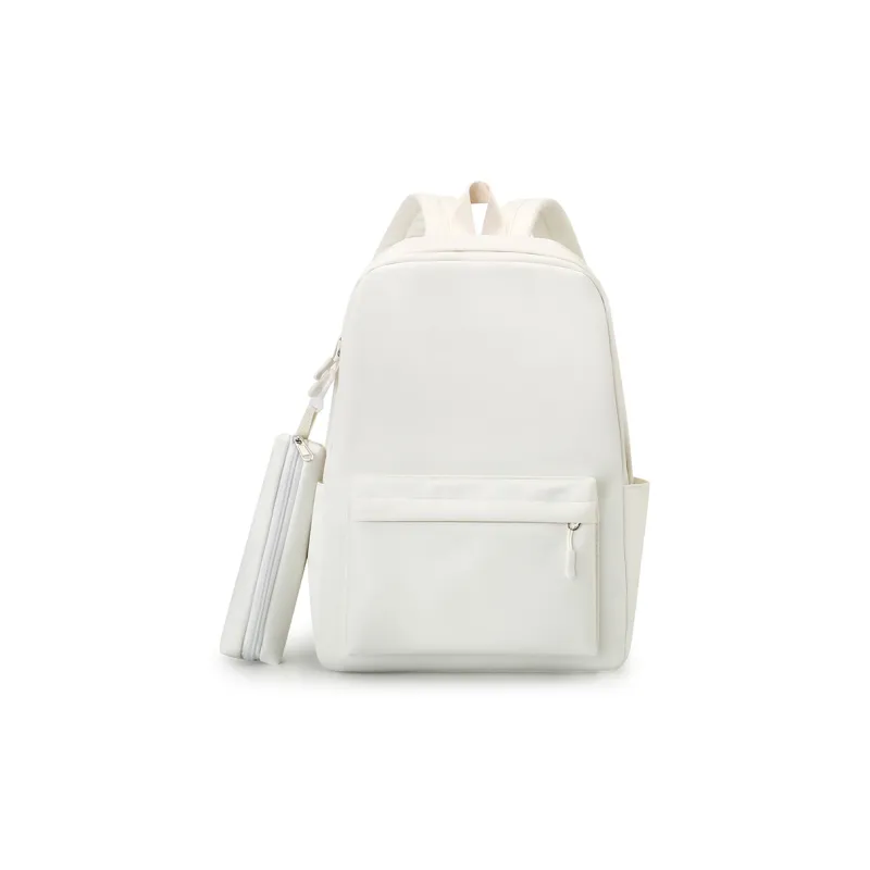 Carissa Nylon Backpack Regular Women's White/Black/Yellow-0