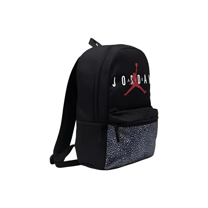 Jordan Polyester Backpack Regular Unisex Black Electronic Print-1