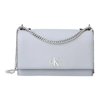 CALVIN KLEIN Synthetic Material Shoulder Bag, Crossbody Bag Women's Blue