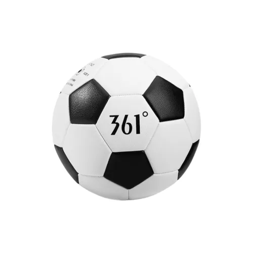 361° Size 4 Soccer PU Machine Stitched Soccer Ball Unisex Black White