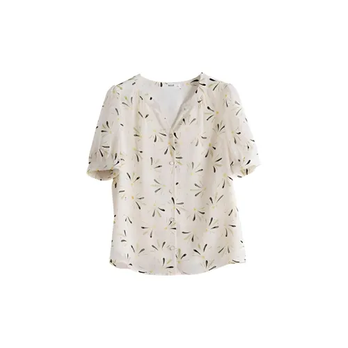 SLLSKY Shirts Women's Coconut Creamy Apricot