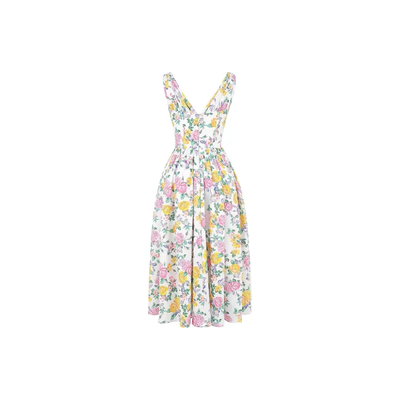 HOUSE OF CB EMMELINA Sleeveless Dress Women's White/White-6