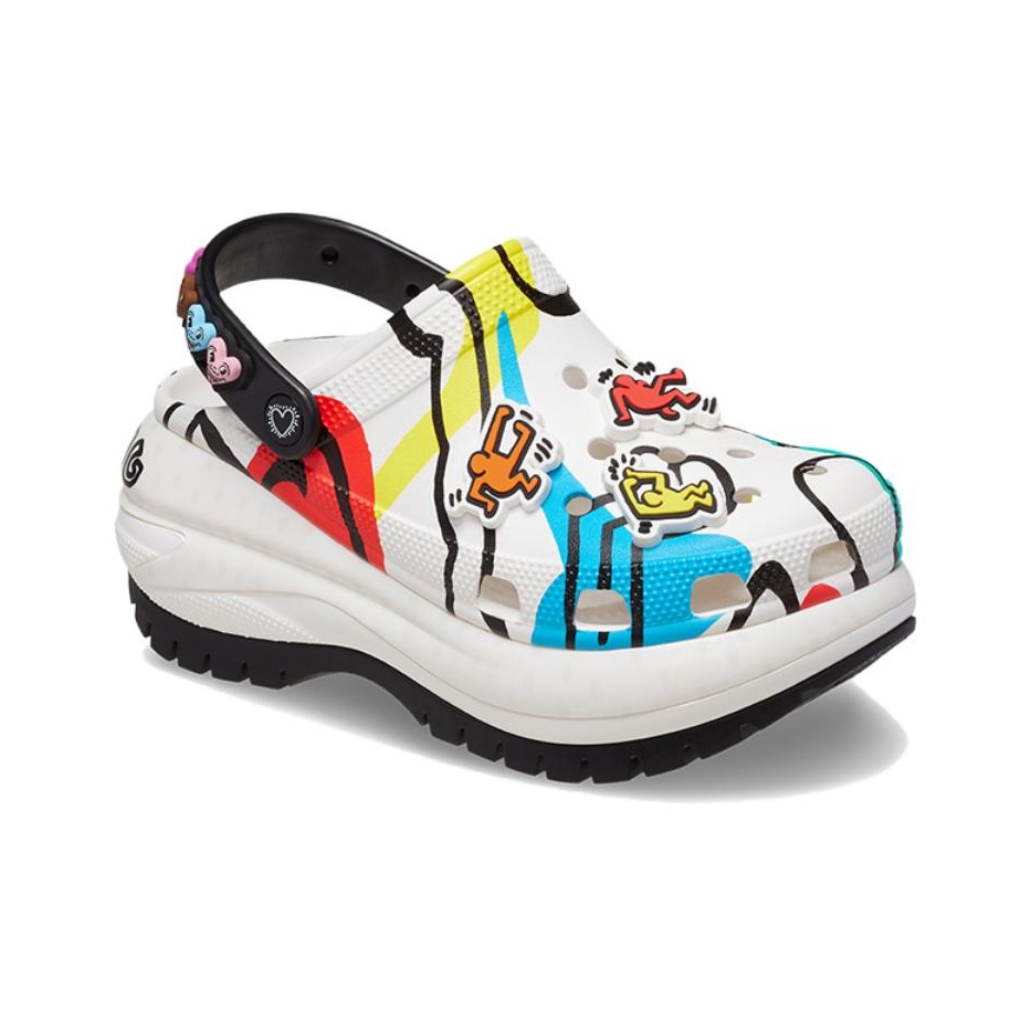 Crocs Classic Mega Crush Clog Keith Haring White EU 36-37