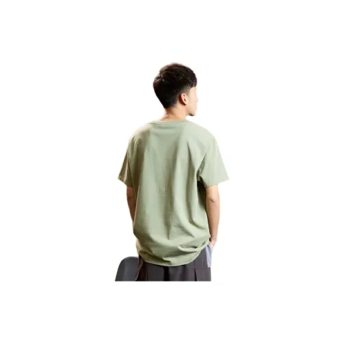 Tonlion T-Shirt Men's Gray Yellow Green
