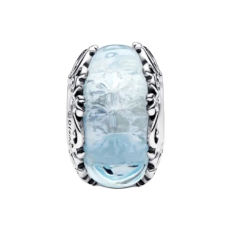 Pandora 925 Sterling Silver Glass Accessories Unisex Blue-1