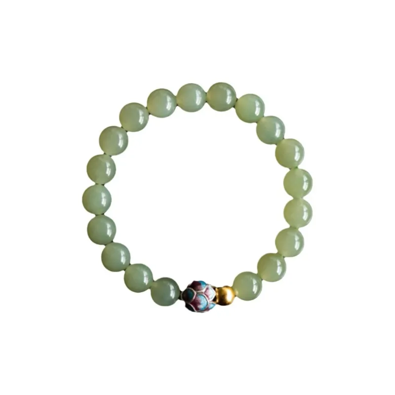 GOLDFISH ALLEY Bracelets Pale Greenish White Jade Women's-5