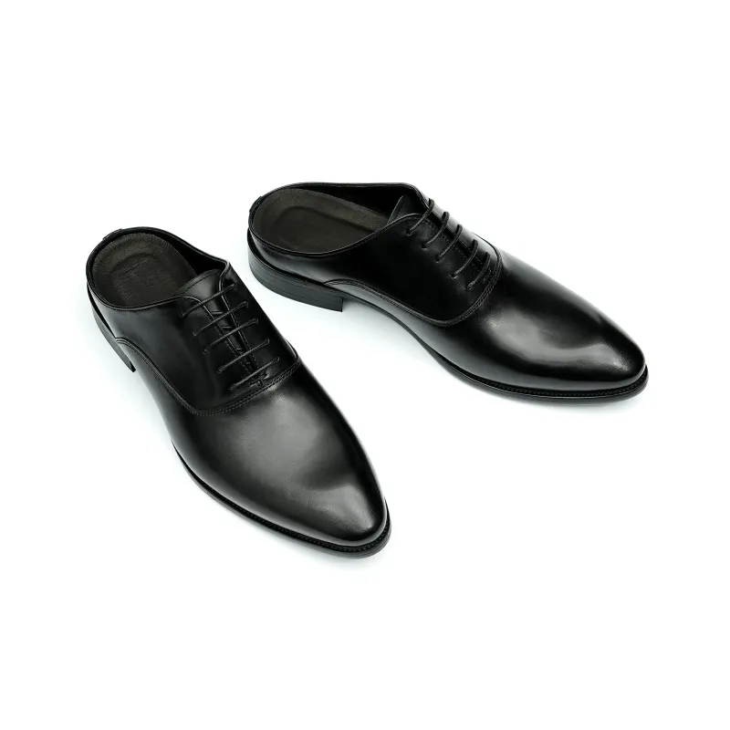 ASTON M.JAZZ Dress Shoes Men Low Top Black/Coffee-7