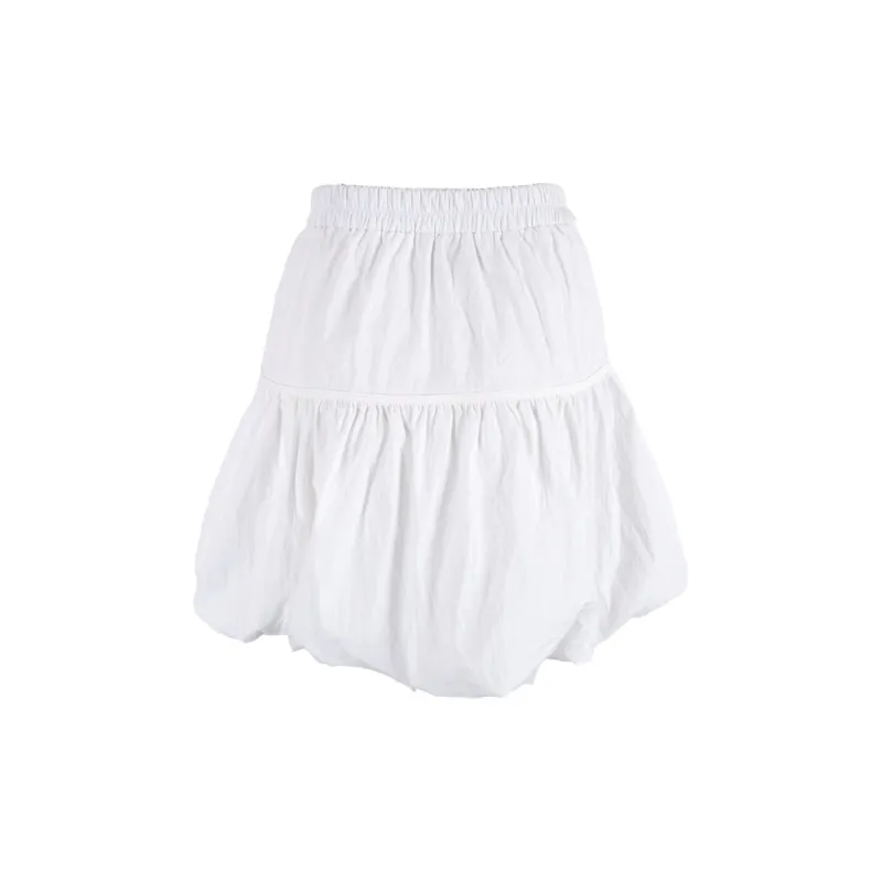 CLOUD SEASON Casual Short Skirts Women's White-1