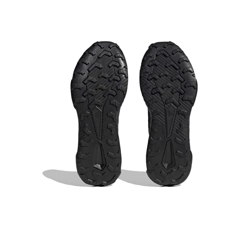 Adidas Tracefinder Trail Slip Resistant Low Top Casual Running Shoes Men's Black Gray-5