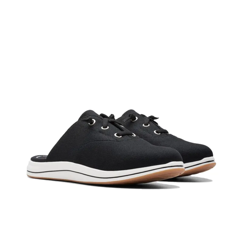 Clarks Rubber Sole Wrap-toe Slippers Women's Black-2