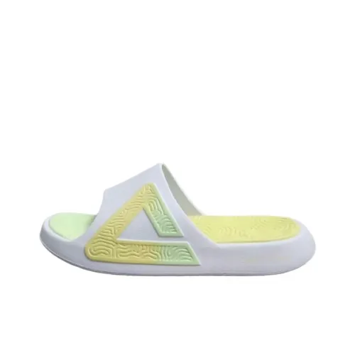 PEAK Slide Slippers Men Mint Green/Large White/Corn Yellow