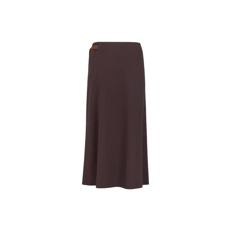 FENDI SS24 Casual Long Skirts Women's Brown-1