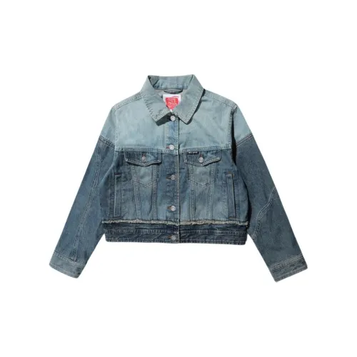 ABLE JEANS Denim Jackets Women's Vintage Washed Indigo