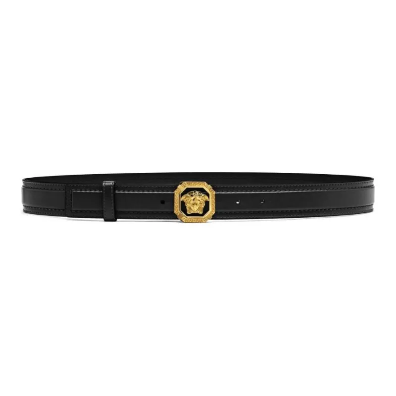 VERSACE La Medusa Leather Belt-1