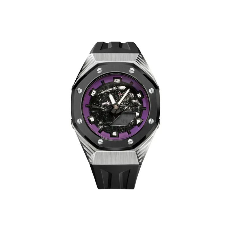 Keppot Compatible With Farm Oak GA 2100 GA 2110 GA B2100 GM 2100 Upgrade Black Panther Watch Cases Unisex-21