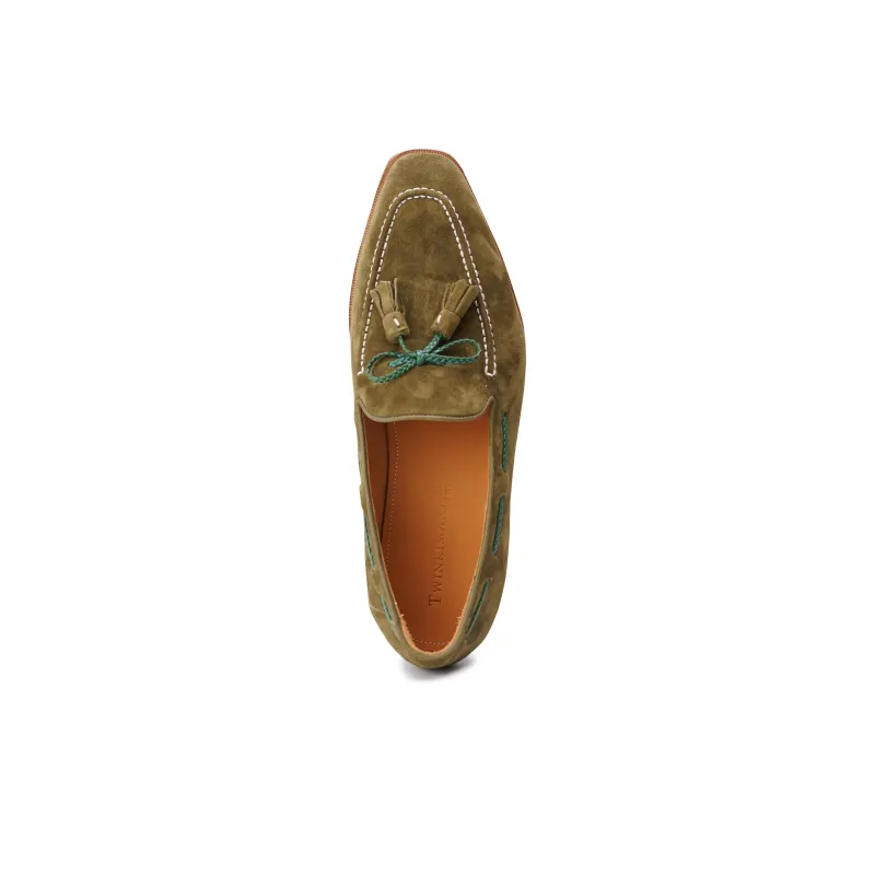 Kitamachi Loafers Women's Spruce Green/Graphite Gray/Silver Apricot Yellow-2