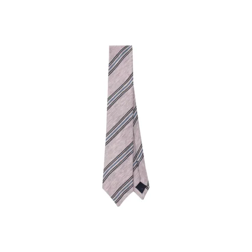 Paul Smith Stripe-print Linen-silk Blend Tie