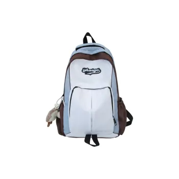 Alcohol Dragon Nylon Backpack Unisex Black/Brown & Light Blue/Pink/Gray