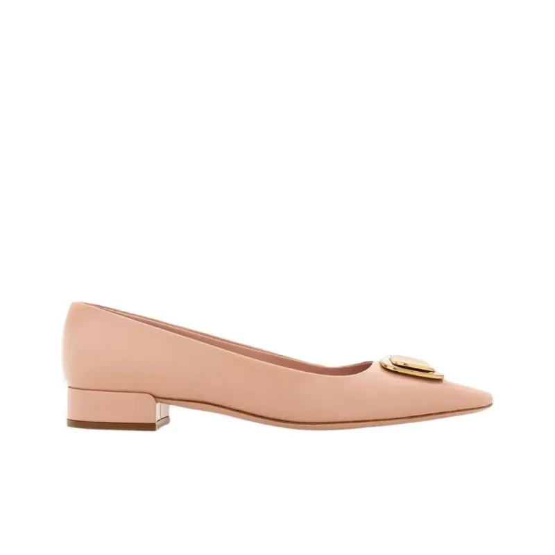 FERRAGAMO New Vara Leather Pumps-1